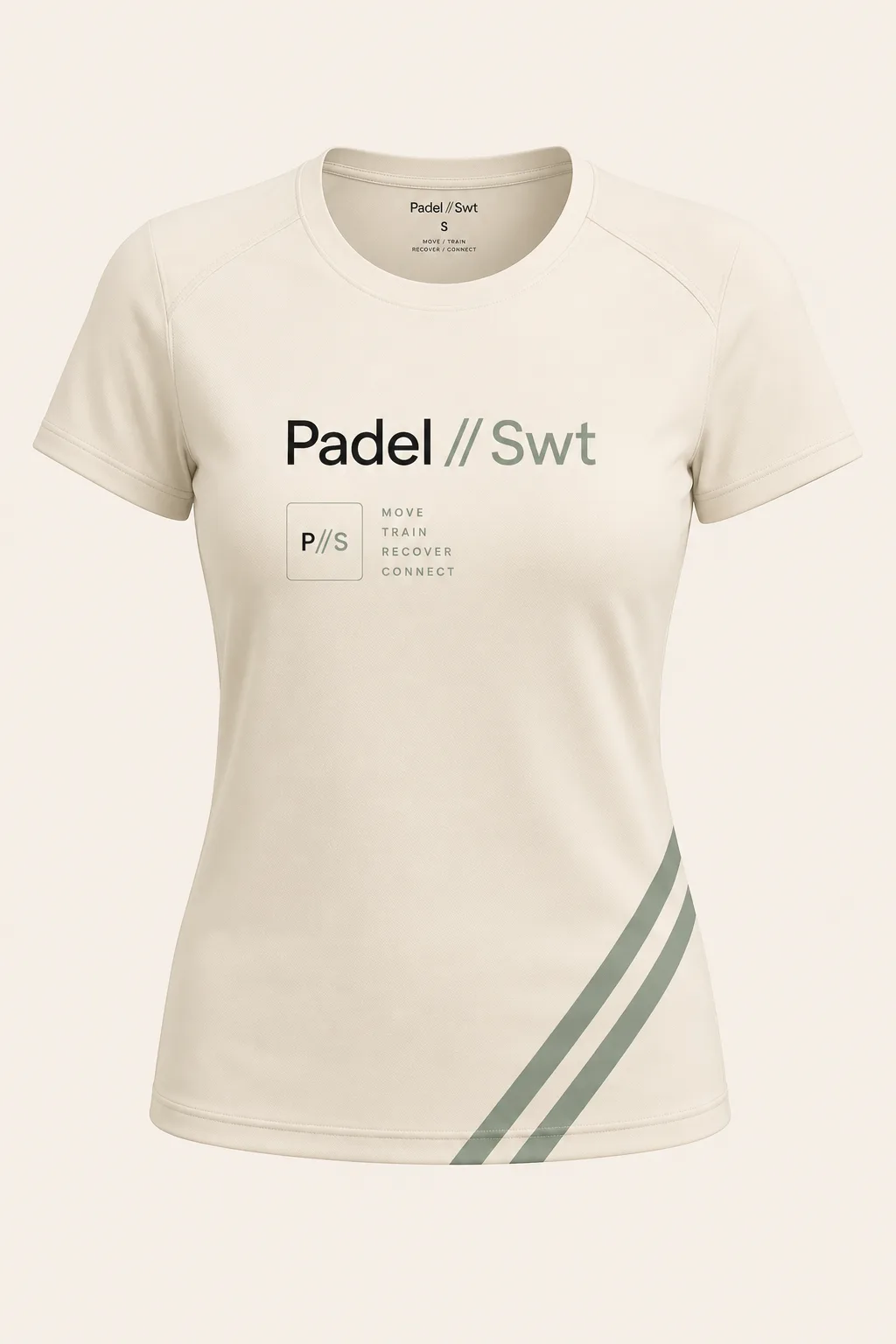 Signature Tee - Cream - Padel//Swt Parallel Line preview